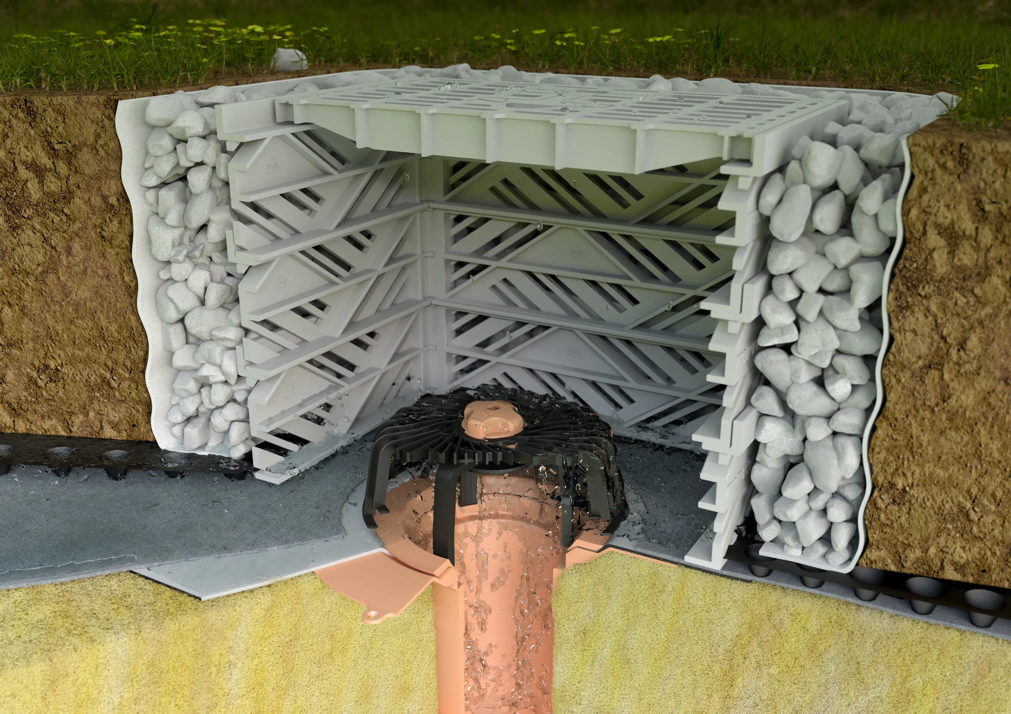 Inspection chambers for green roofs | TOPWET